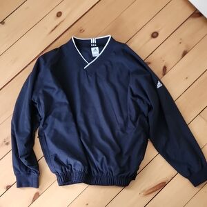 Adidas Men's V-Neck Sweater in Navy.